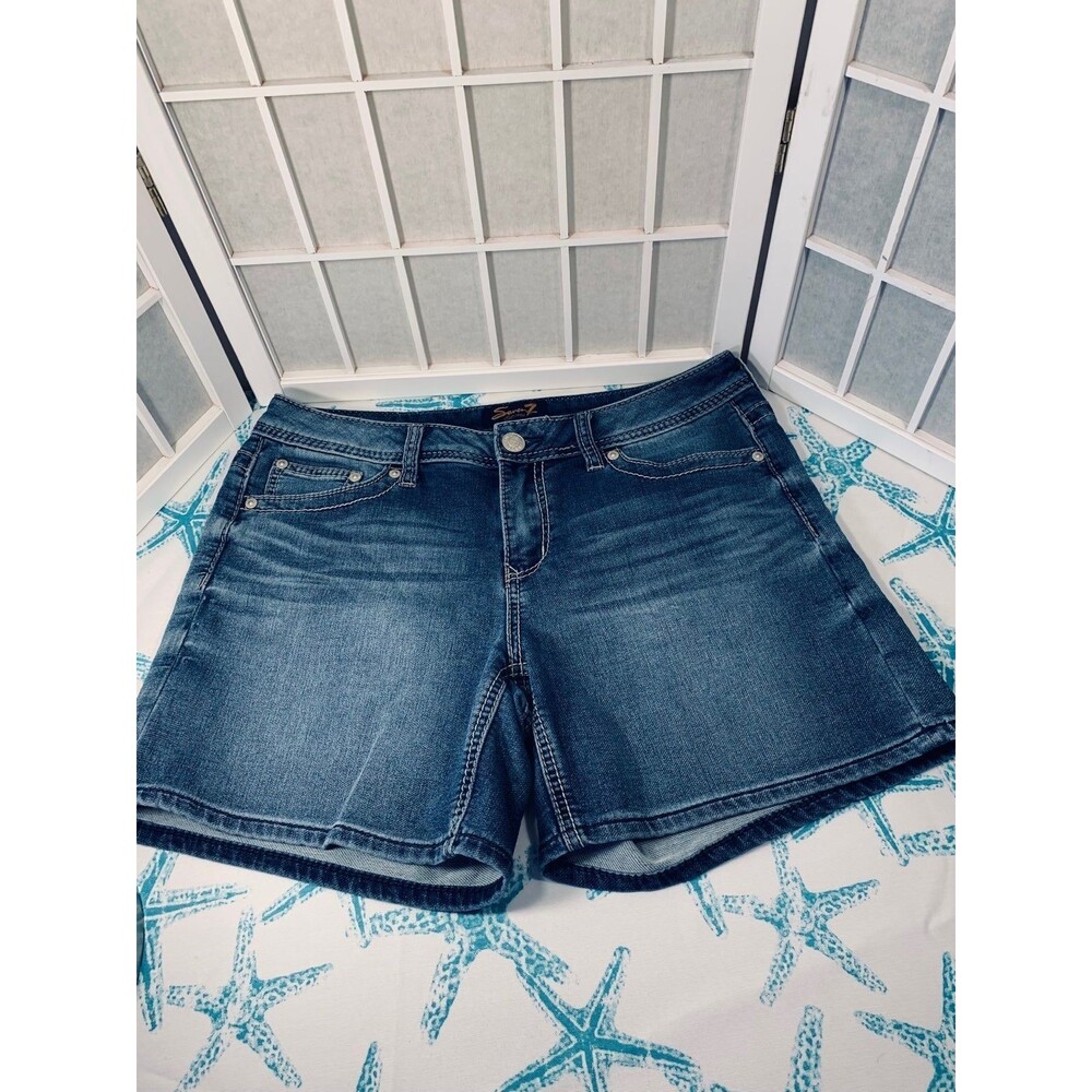 Seven Denim Jean Shorts Size 10 - Picture 12 of 12